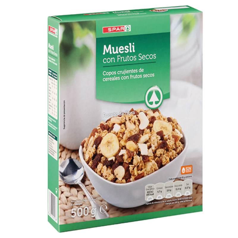 Imagen de CEREALES SPAR MUESLI FRUTOS SECOS