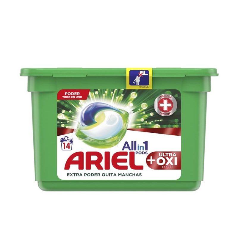 Imagen de DETERGENTE ARIEL CAPSULAS OXI 3 EN 1