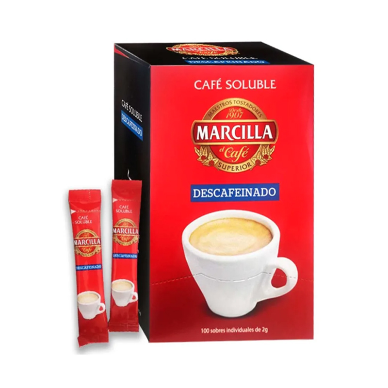 Imagen de MARCILLA DESCAFEINADO SOLUBLE SOBRES (100UND)